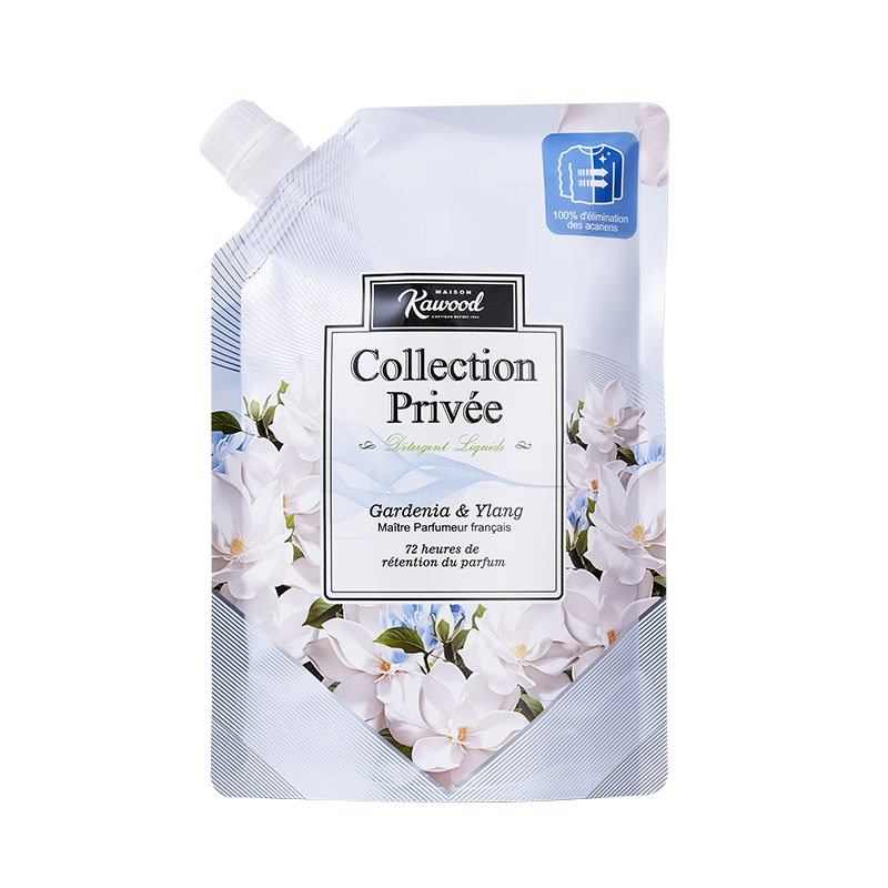 家务KAWOOD四季繁花香薰洗衣凝露400g 除螨除菌留香72小时柔软护色 400g*2【栀子&依兰】