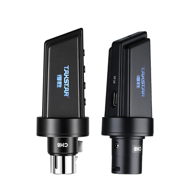 得胜（TAKSTAR）SF-M1无线收发器：直播专用麦克风转换器，兼容动圈/电容/乐器，通用音响/调音台/声卡 黑色