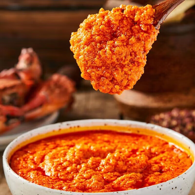 新起 油浸蛋黄蟹黄酱【配料表含蛋黄介意勿拍】【固形物含量≥50%】 蟹黄酱罐装110g*1罐 5.58元