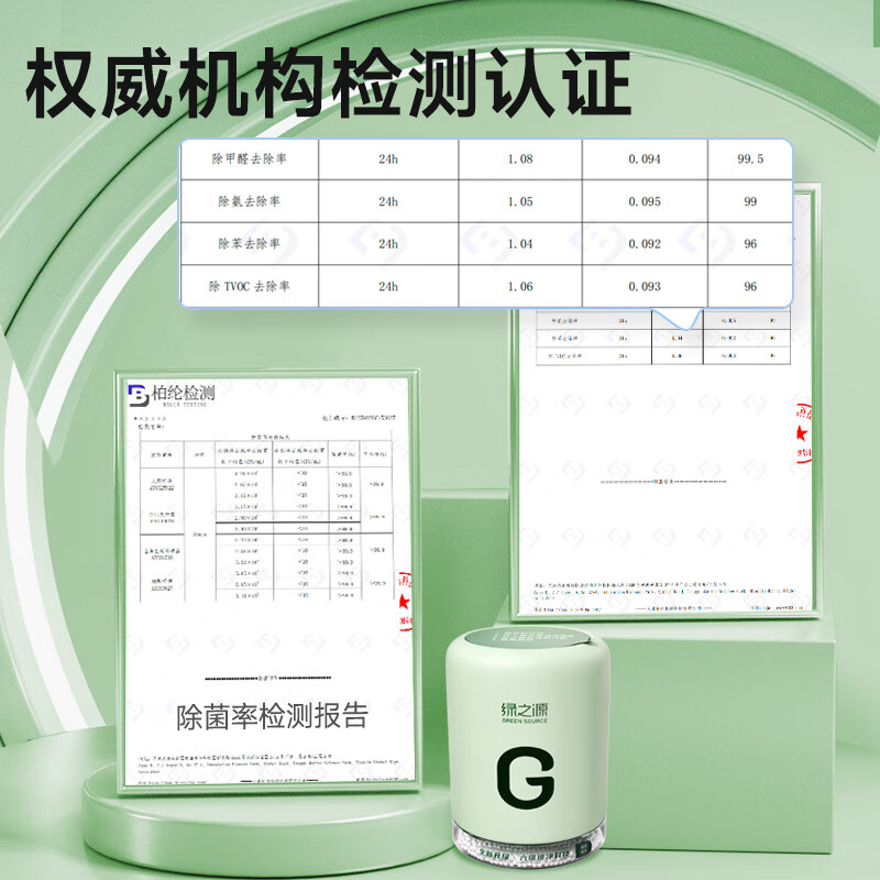 绿之源大G多效除醛罐 双仓除甲醛果冻除醛魔盒 新房新车甲醛清除剂 2罐丨大G多效除醛罐丨净化30-40㎡ 256g 1盒