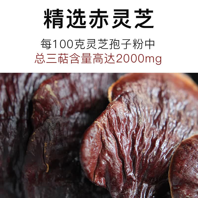 康富来破壁灵芝孢子粉胶囊 增强免疫对化学性肝损伤有辅助保护作用 3瓶装套餐(45天服用量)