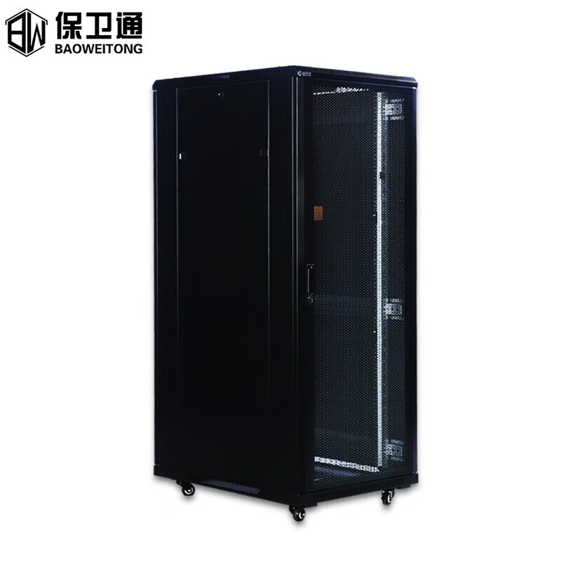保卫通机柜 600*1000*1600 32u 网络服务器加厚款加配10a8位pdu电源