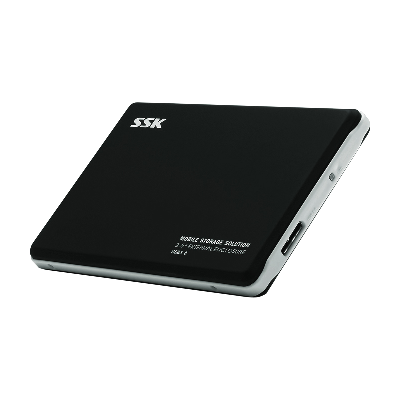 SSK飚王 金屬2.5英寸移動硬盤盒USB3.0筆記本硬盤盒子SATA串口機(jī)械ssd固態(tài)通用V300 黑色