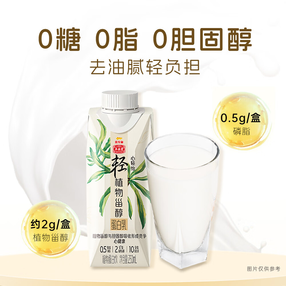 丰益堂 金龙鱼植物甾醇酯豆乳夜宵早餐代餐植物饮料饮品 250ml*12瓶