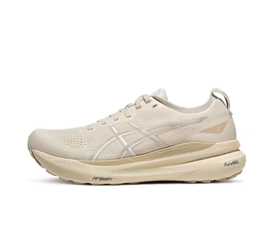 亚瑟士（asics）Gel-Kayano 31舒适百搭稳定减震低帮跑步鞋男款蓝金色运动休闲鞋 棕色 42