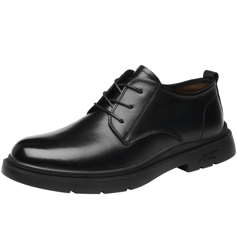 木林森（MULINSEN）男鞋牛皮商務(wù)正裝皮鞋加絨保暖男士皮鞋 FP223220-1