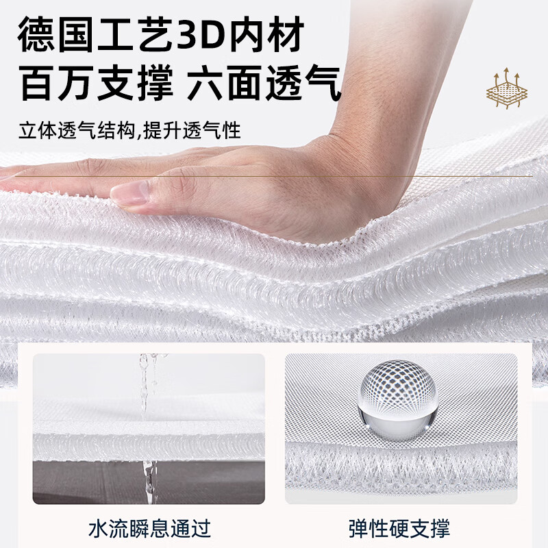 百格慕 BIGEMO卧室家用1.8m独立袋装弹簧床垫恒温驼绒环保护脊黄麻可拆洗可定制 柔软舒适F款三重防塌独立弹簧-24CM 200*200CM