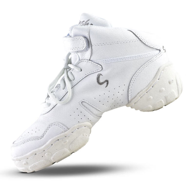 三沙法國女士爵士舞舞蹈鞋廣場舞跳舞鞋女軟底真皮 白色豬皮偏大女生建議小一碼 32 32