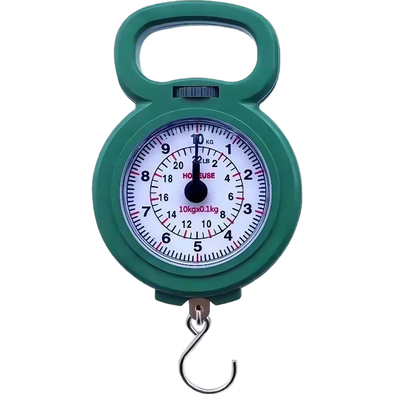 手提秤弹簧秤钓鱼秤小称家用便携式挂钩买菜 称高精度迷你行李秤10kg 迷你手提秤-混色-1个
