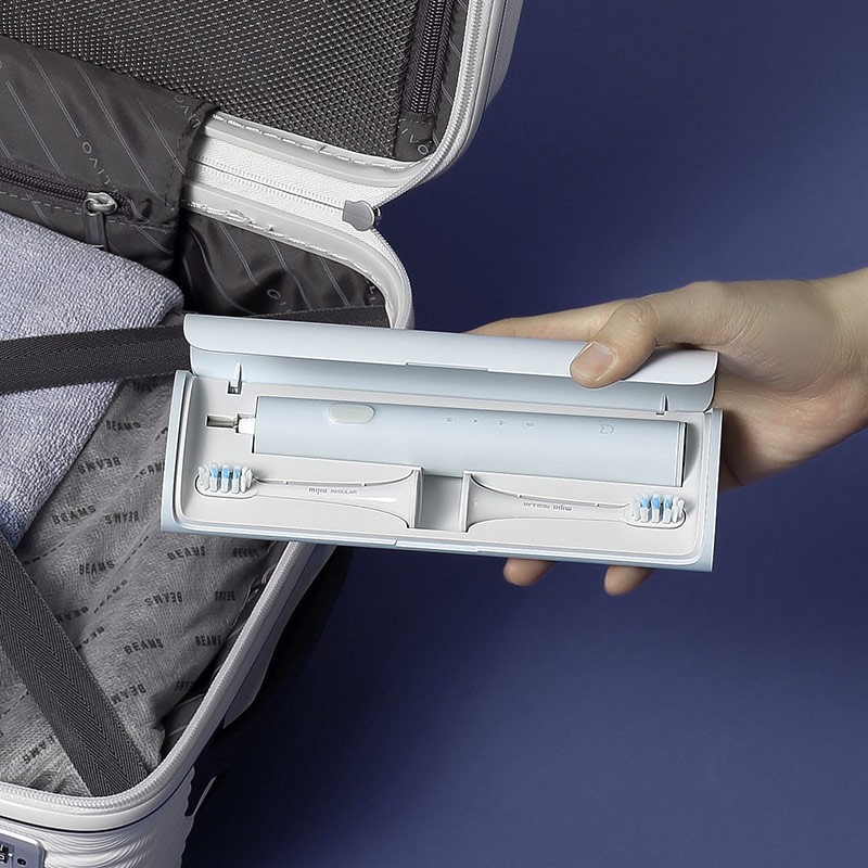 米家 小米电动牙刷礼盒版 牙刷软毛 三大洁牙模式 配备4支刷头&旅行盒T500C 【礼盒套装】