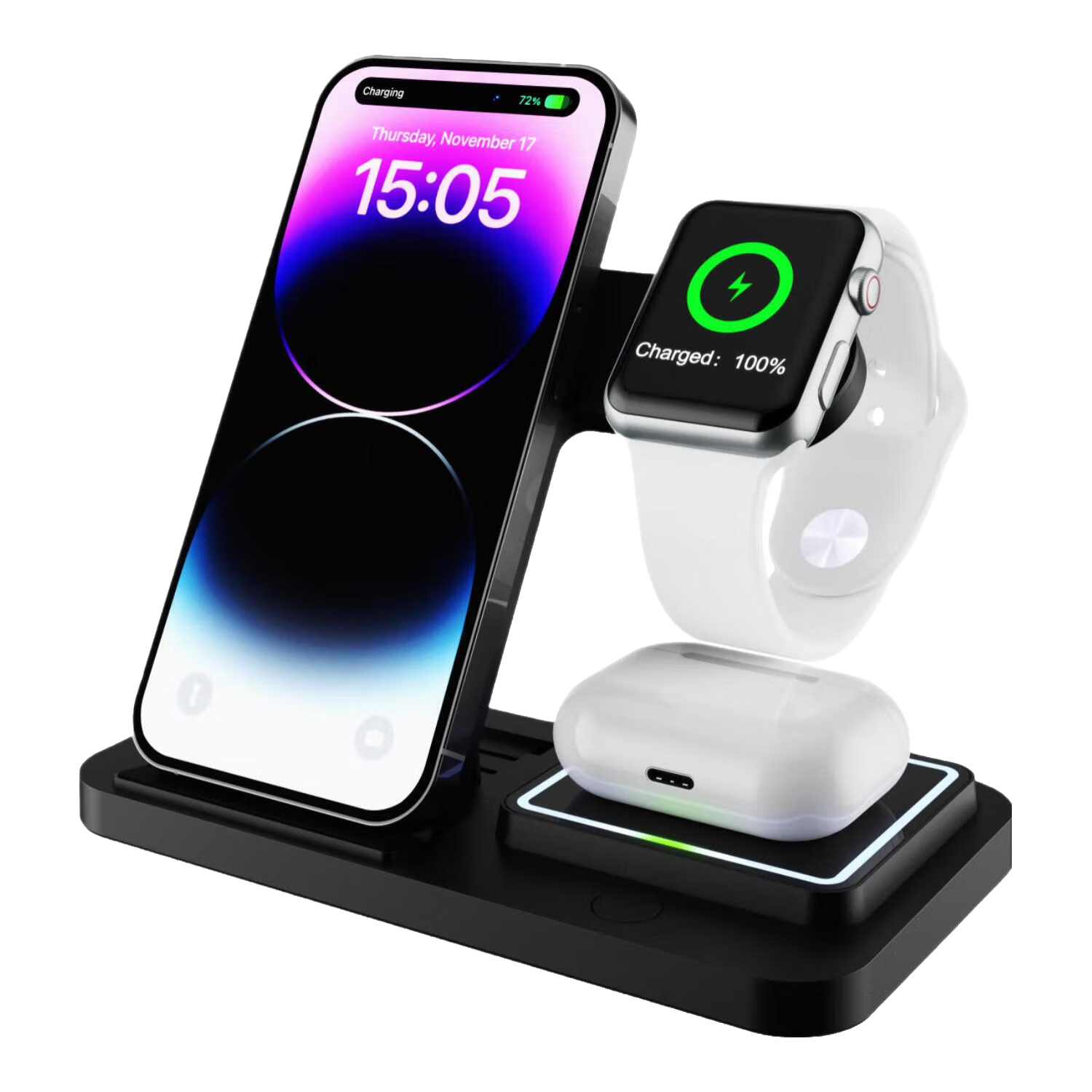 ����һ���߳�����ֻ��ֱ�����MagSafe��Ϊƻ��17promax������վ����������ʿ ��ɫ 134MM*166MM*20.5MM 37.05Ԫ(������)