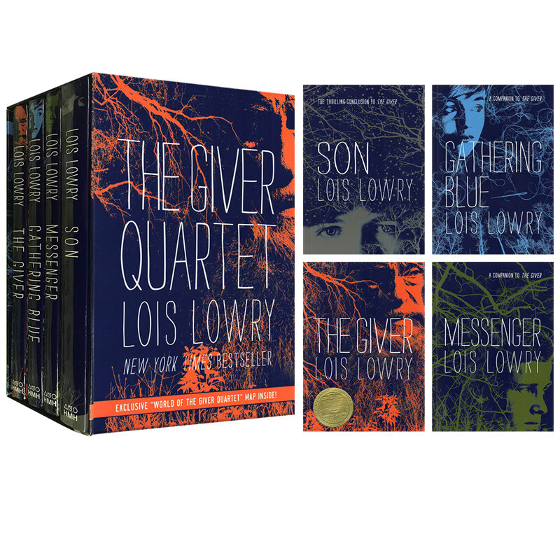 现货 英文原版 the giver quartet boxed set lois lowry 记忆传授人