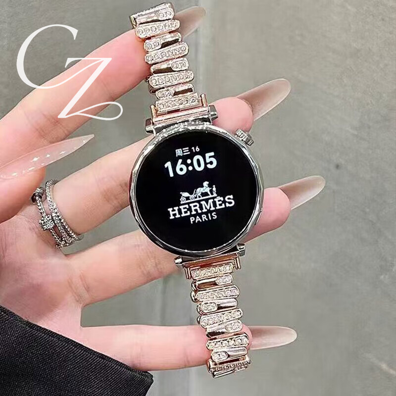 适用华为GT6表带蝴蝶扣gt5手表金属腕带gt4/gt3女watch5/4pro/3 玫瑰金 华为GT4/GT5 41mm/GT5Pro42mm