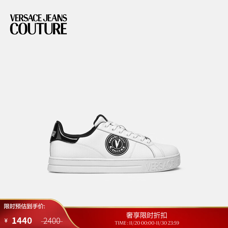 VERSACE JEANS COUTURE 【季末优惠】   /男士休闲鞋 E003-白色 42