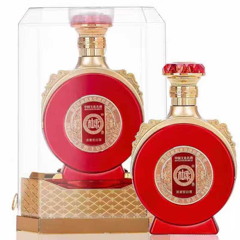 白水杜康【官方正品】浓香型纯粮食固态法白酒礼盒装商务宴请送礼自饮佳品 52度 500mL 6瓶 杜康古韵1988