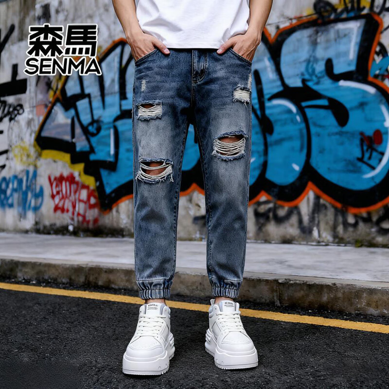 森馬男士新款高帮休闲运动鞋百搭时尚潮流款板鞋 白色【加绒】 42