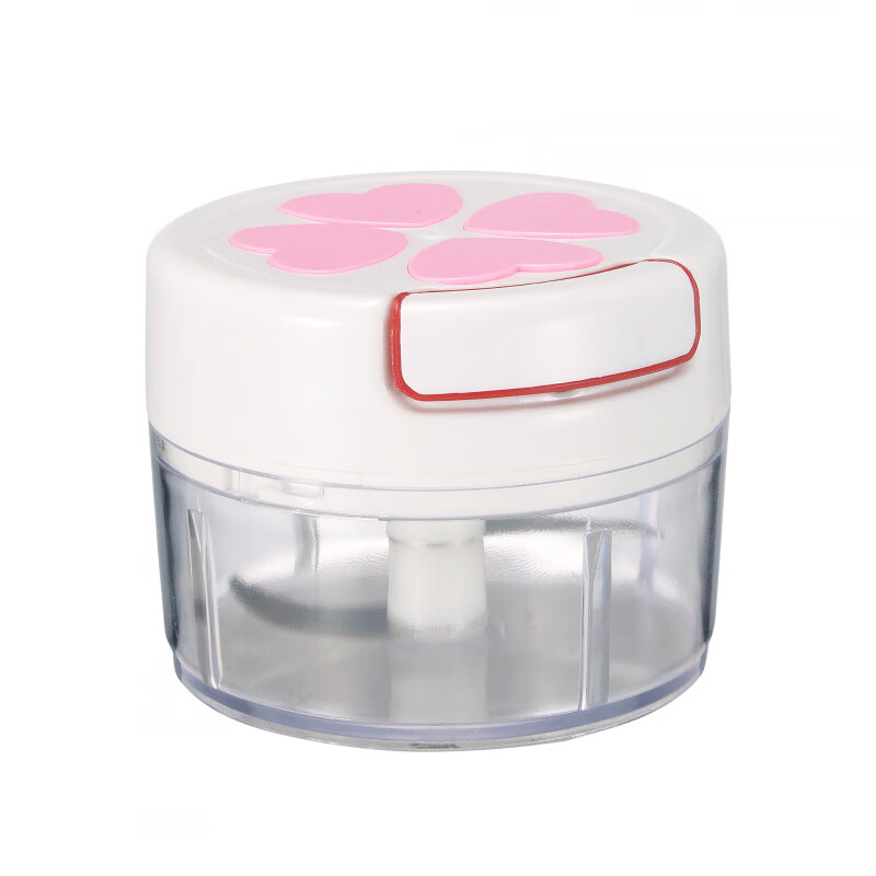 其他家2899小型姜蒜搅蒜器迷你蒜泥压捣蒜器手动拉蒜器打蒜机姜末蒜泥器 粉色