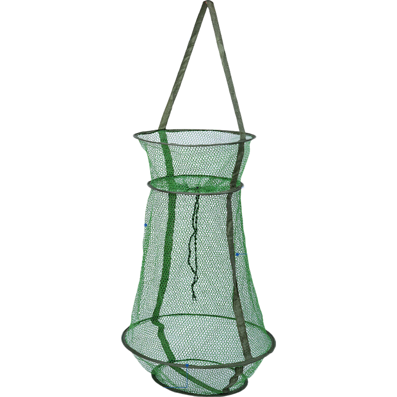 新款魚簍魚蝦魚簍加厚折疊小魚護(hù)裝螃蟹龍蝦防跳網(wǎng)兜漁具防掛速干 尼龍中號魚簍