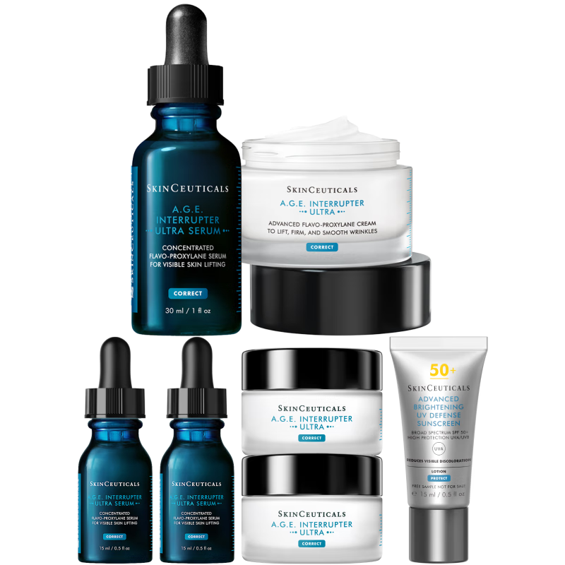 修丽可AGE精华30ml+AGE面霜48ml 抗老套装护肤品30%玻色因紧致生日礼物