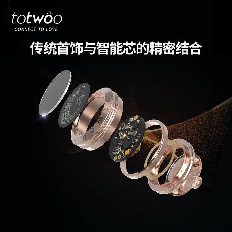 totwoo情侣手链 异地恋震动感应手链送女友礼物情人节礼物 手链女款轻奢 【单款】米兰绳黑色-太阳 520情人节礼物/女士手链
