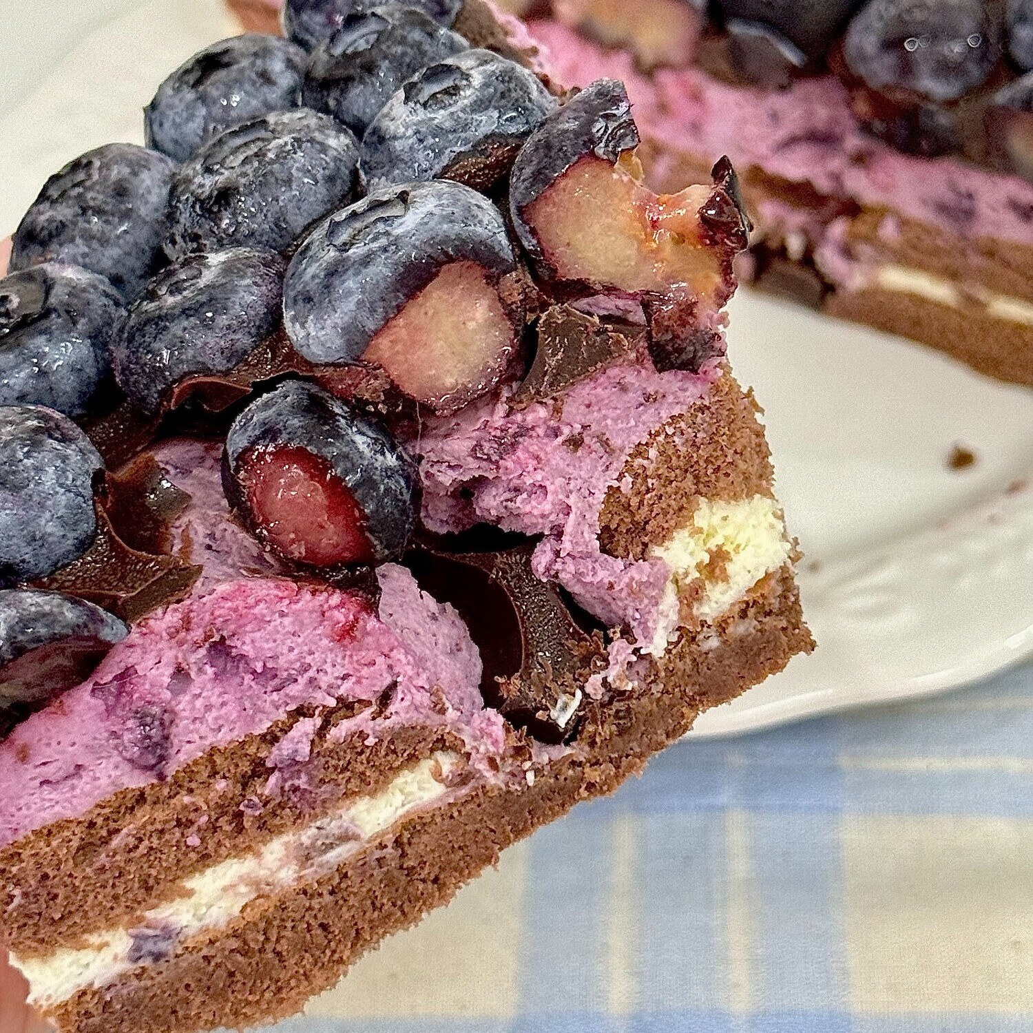 焙尔妈妈多多蓝莓梦龙脆皮巧克力纯可可脂生日蛋糕好吃下午茶甜品儿童零食 鲜果蓝莓梦龙芝士蛋糕600g*1盒 顺丰发货(下单前请看详情页包装等)