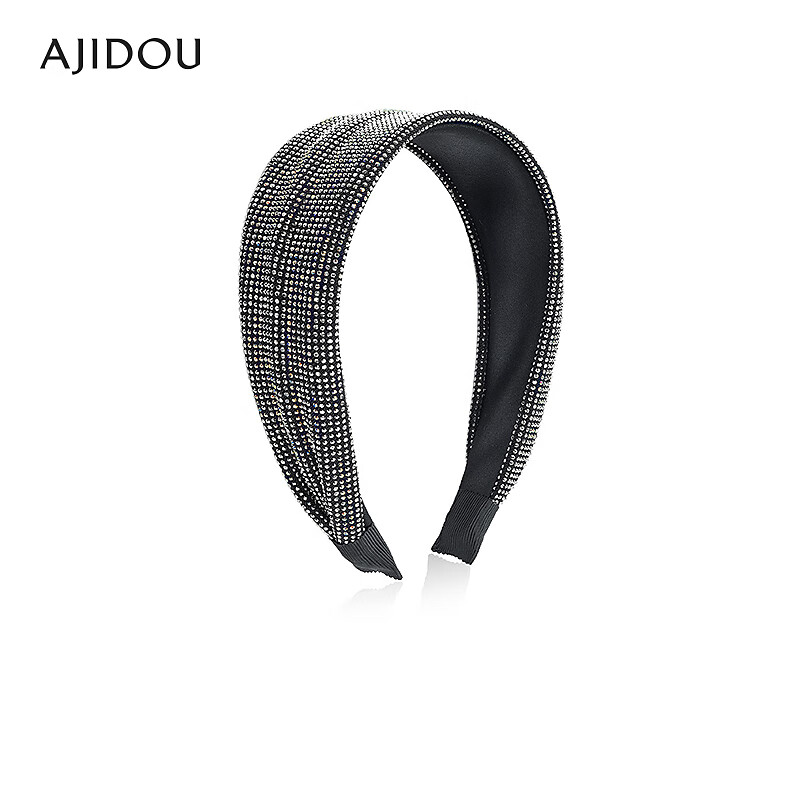 AJIDOU阿吉豆发箍女款休闲时尚宽头箍礼物 黑色 1个
