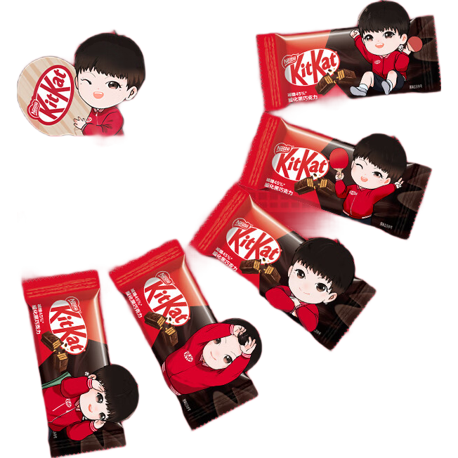 雀巢 【莎莎同款】奇巧威化减糖45%黑巧克力300g 低GI 轻盈不甜腻