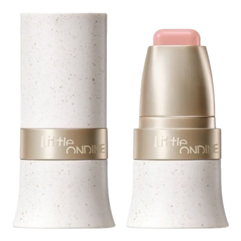小奥汀（littleondine）玩色多用棒腮红口红修容眼影雾面哑光一体多功能懒人伪素颜多用膏 E02桃色烂漫 正品保证，假一赔十