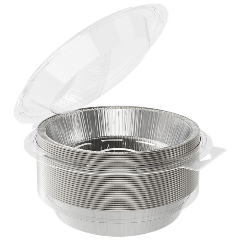 牛家优品 空气炸锅锡纸盘50只*18.5cm加厚食品级烧烤空气炸锅专用纸碗铝箔