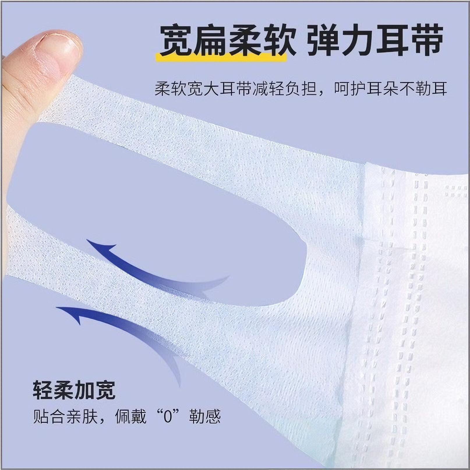 卫士立3D立体口罩一次性不勒耳防病菌细菌飞沫上字白色男女神时尚口鼻 3D白色口罩【100只】