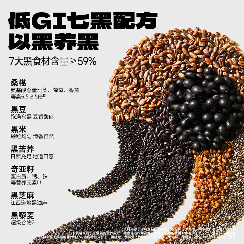 益颜堂无糖黑芝麻丸低GI九蒸九晒桑葚五黑丸子孕妇零食高钙高蛋白 低GI芝麻丸 335g*1袋