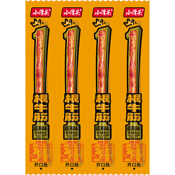 小滑头一根牛筋麻辣条网红休闲小吃辣条解馋办公室宿舍零食 【拍2单发23根】一根牛筋10根