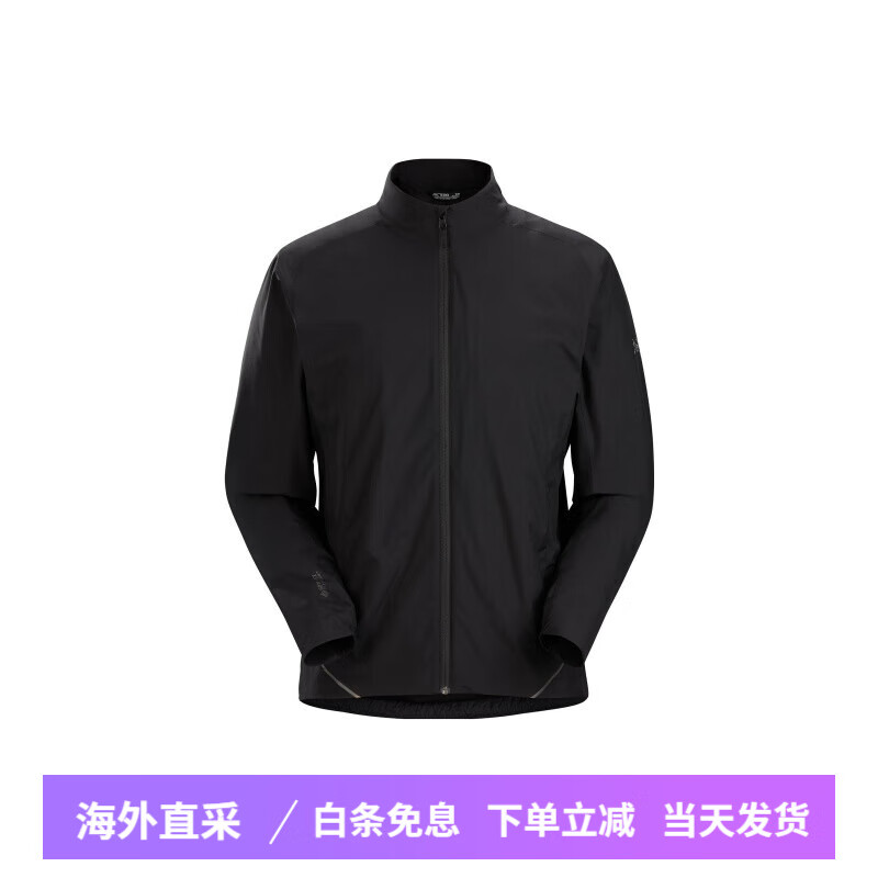 始祖鸟（ARC&#039;TERYX）Solano Gore-Tex 纯色防风防水户外软壳抓绒夹克 秋季 男款 黑色/Black S