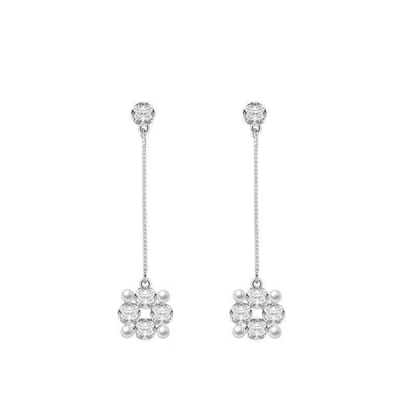 abyb charming綺光耳環(huán)珍珠設(shè)計(jì)感法式流蘇耳墜小眾氣質(zhì)層次感精致生日禮物