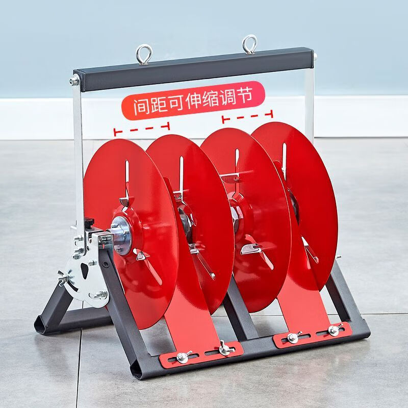 新款电线放线架带轮子放线神器可折叠BV线三线多线家装线电工工具 老款放线单盘 6平方及以下