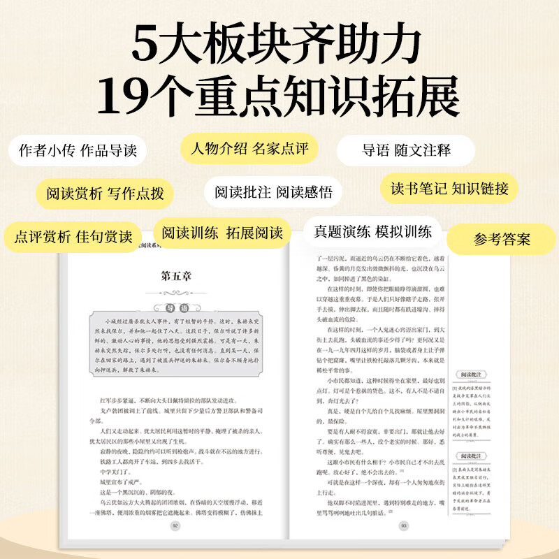 钢铁是怎样炼成的骆驼祥子七年级必读正版原著初中生初一下册必读课外书完整版无删减配套人教版人民教育出版社钢铁是怎样练成的 【配套人教版】钢铁是怎样炼成的 赠配套手册512页