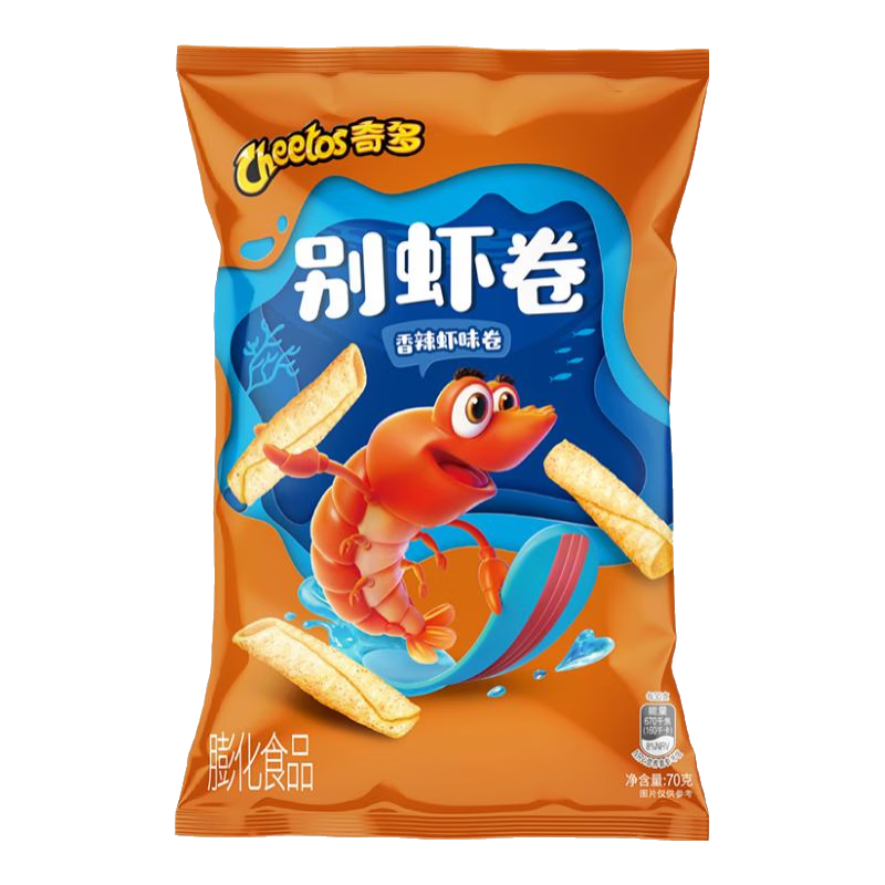 奇多（Cheetos）别虾卷 香辣虾味卷 70克