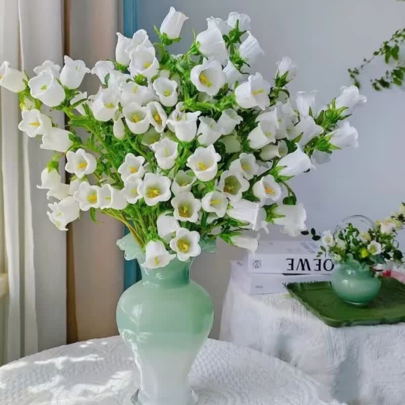 【顺丰冷链】精品风铃花鲜花云南昆明直发真花水养送女友礼物插花 白色风铃1扎【4-7支】