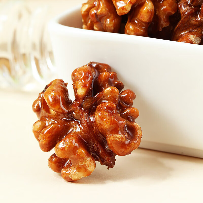 味滋源琥珀核桃仁 孕妇儿童零食小吃核桃仁坚果仁 炒货干果仁休闲零食 500g*1罐