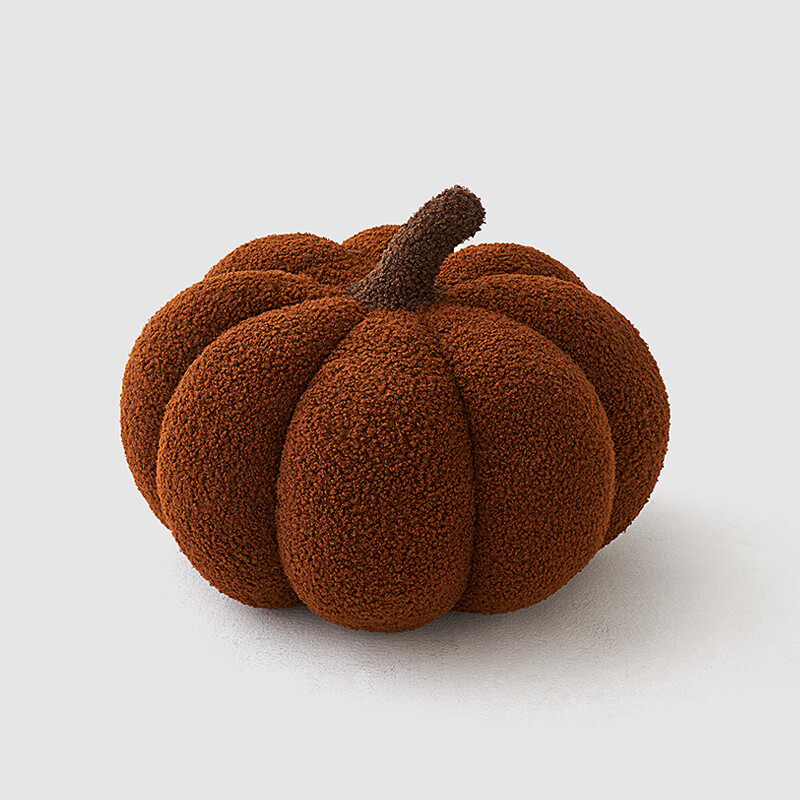 沙发枕头南瓜抱枕客厅靠枕北欧风异形飘窗卧室装饰靠枕 香栗南瓜【羊圈绒面料】 大号(宽度36cm)【】