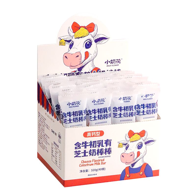 其嘉（QHE+）其嘉QHE+其嘉QHE內(nèi)蒙小奶花奶酪棒奶片棒棒糖高鈣益 小奶花奶酪棒320g*1盒