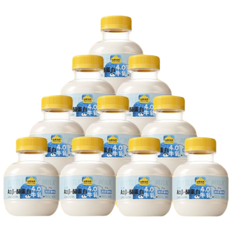 认养一头牛牛奶吨吨奶A2 β-酪蛋白mini吨 儿童奶低温新鲜牛奶200ml*10瓶