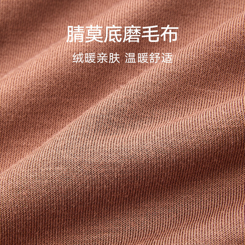 曼妮芬【倍暖】保暖套装女士保暖内衣套装舒适保暖衣打底秋衣秋裤女礼物 120 咖色-单裤 中高腰保暖 不透风 L (165/95)