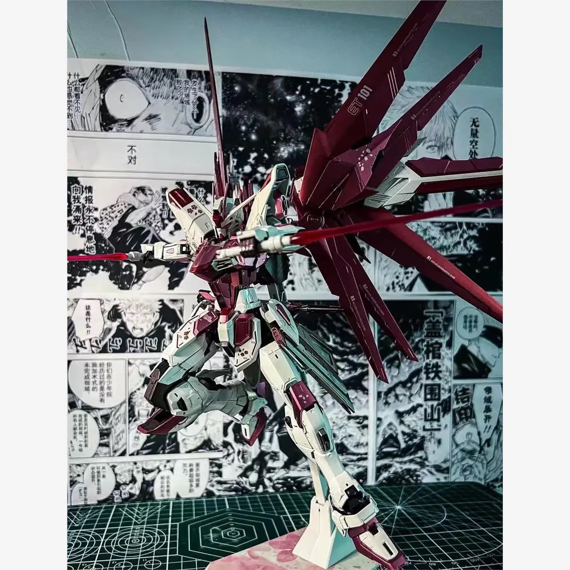 智丝高模型拼装红龙异端HG强袭自由巴巴托斯独角兽敢达机甲拼装手办 樱花自由+翅膀-送支架（爆款）