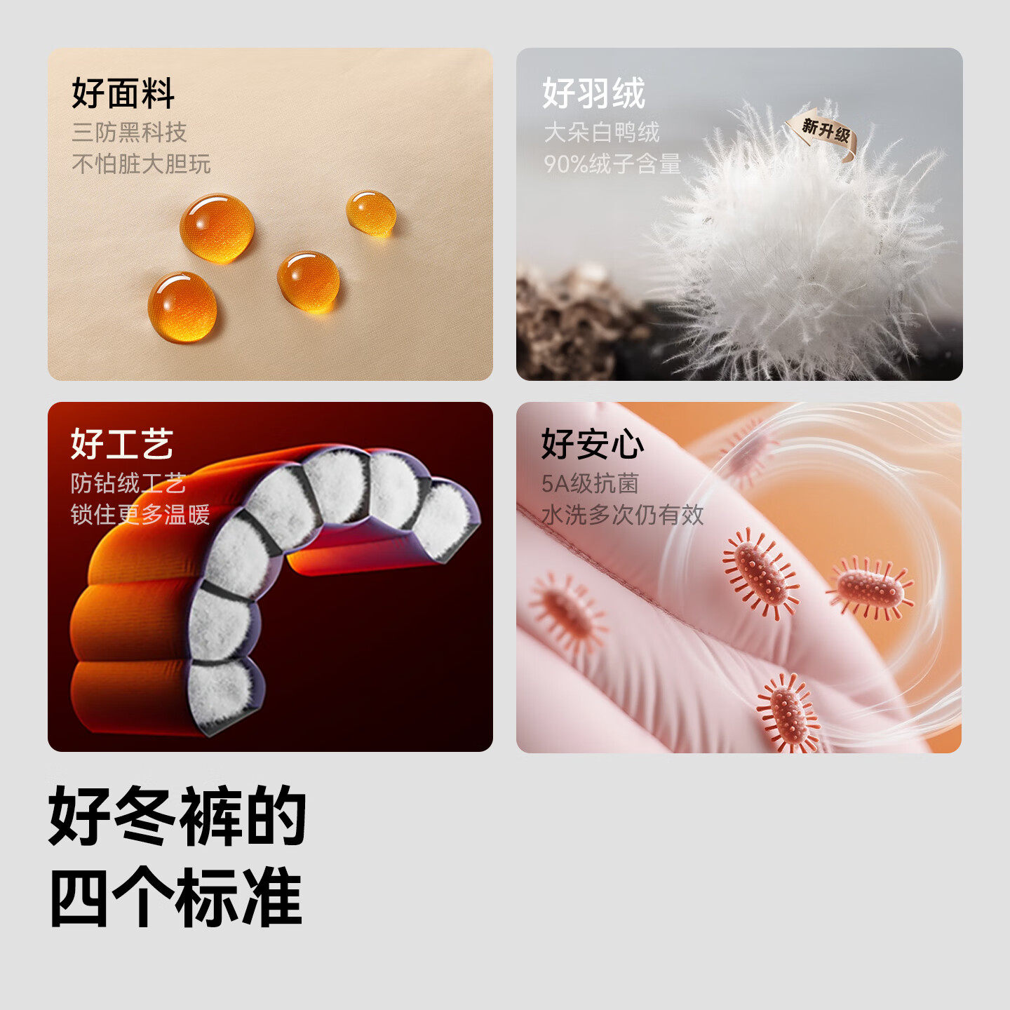 贝肽斯儿童羽绒裤冬季新款三防男女童宝宝90白鸭绒休闲保暖裤抗菌绒 陨石黑 【三防耐脏污】 130 cm 充绒量约40.57g