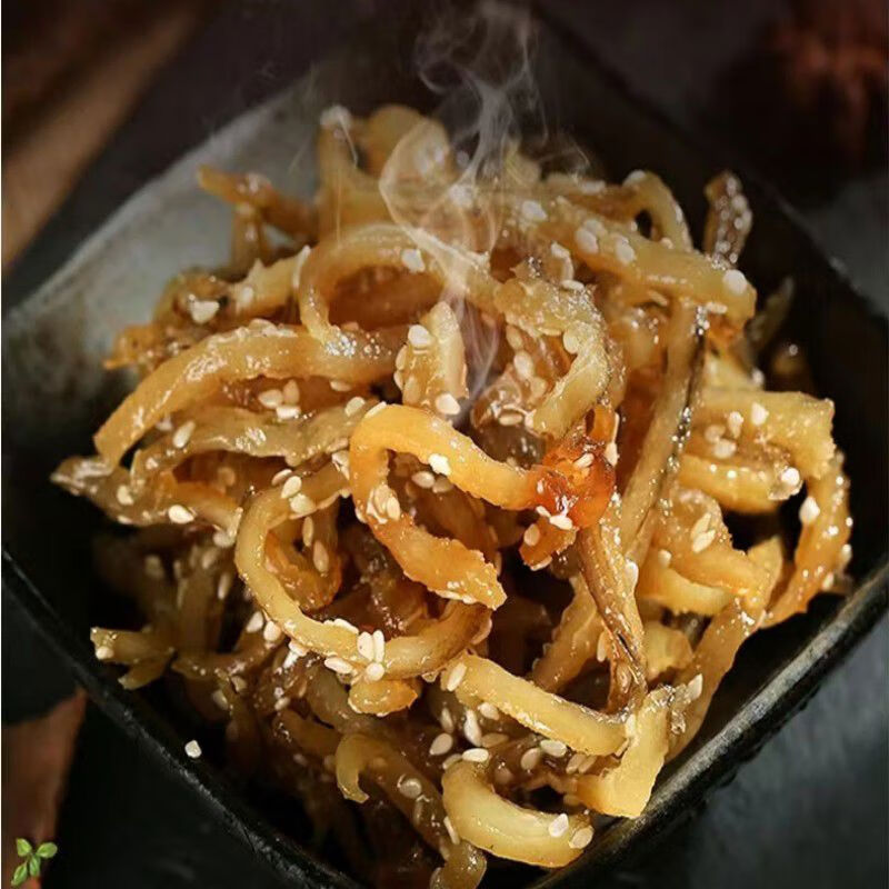 海庭則品蜜汁原味鰻魚(yú)絲北海湛江特產(chǎn)袋裝小魚(yú)散裝海鮮零食熟食即食小魚(yú)干 原味鰻魚(yú)絲250g*1袋