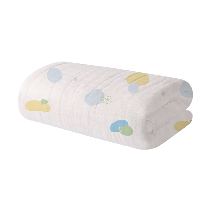 潔麗雅（Grace）A類純棉嬰兒紗布浴巾男女寶寶洗澡巾新生兒用品大毛巾被110*110cm