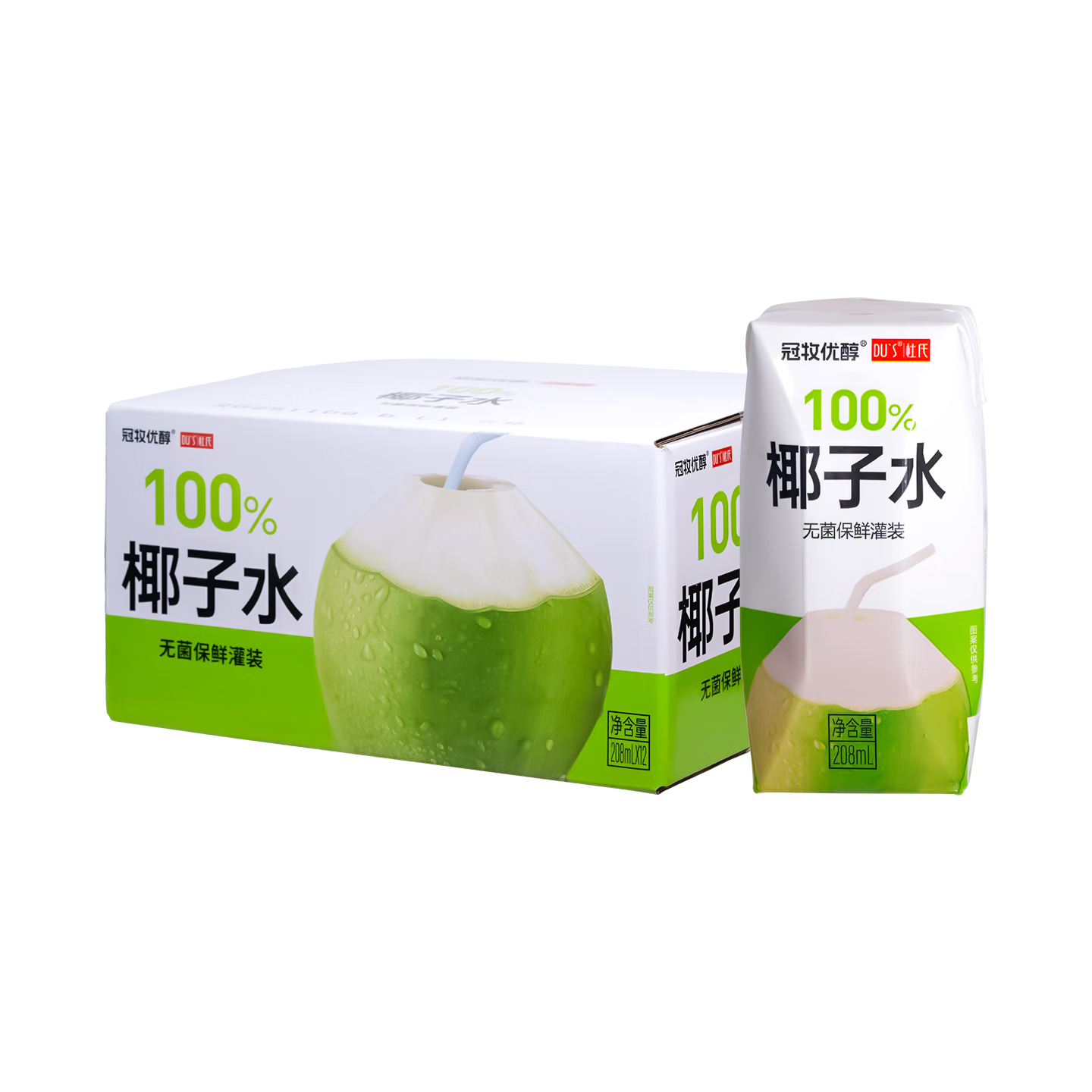 DU'S���� 100%Ҭ��ˮ��֭���� 208ml*12�� ����ȻҬ��ˮ ����װ 16.3Ԫ(����ȯ) ����