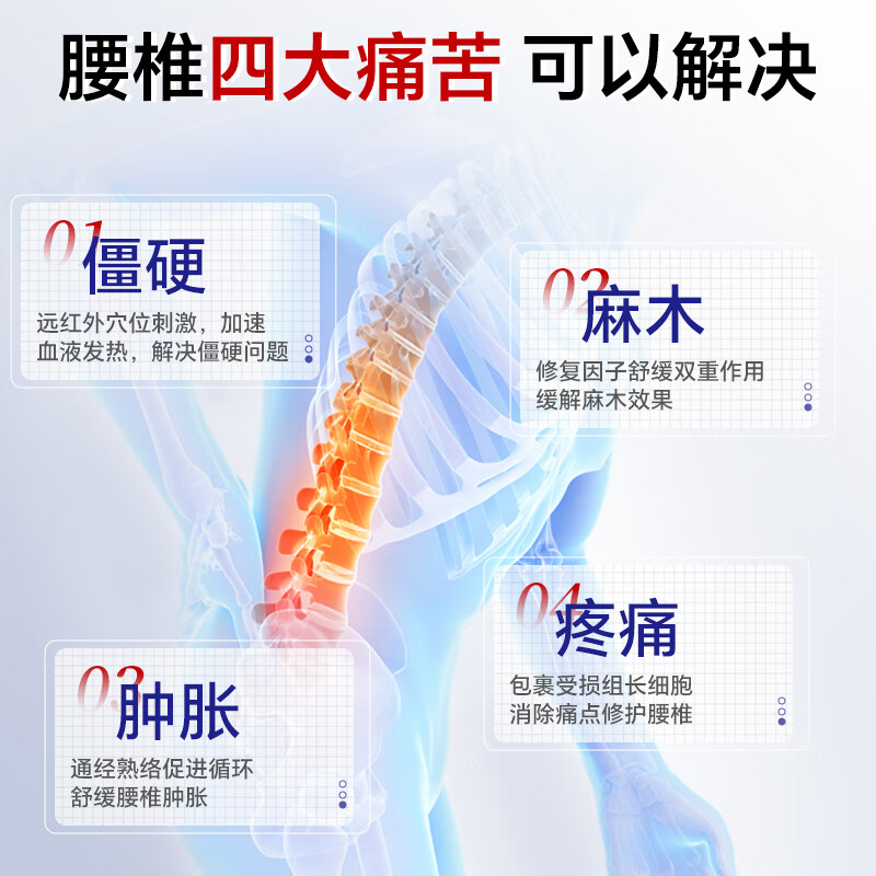 DR.SYSH+远红外磁疗腰椎间盘突出膏药腰肌劳损压迫神经腰疼腿疼止痛膏药贴 1盒10贴【舒缓疼痛】