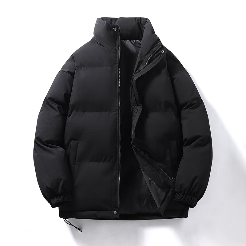 蕉下森林纯色棉衣休闲情侣立领外套棉衣男女情侣冬装 深灰 4XL